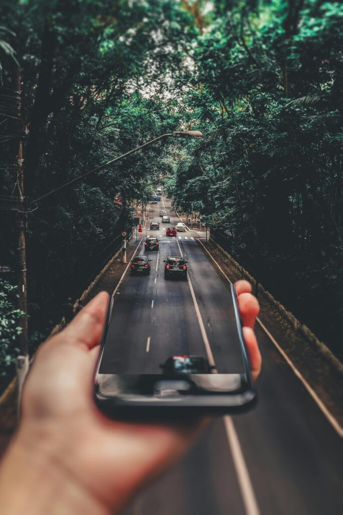 cars on road